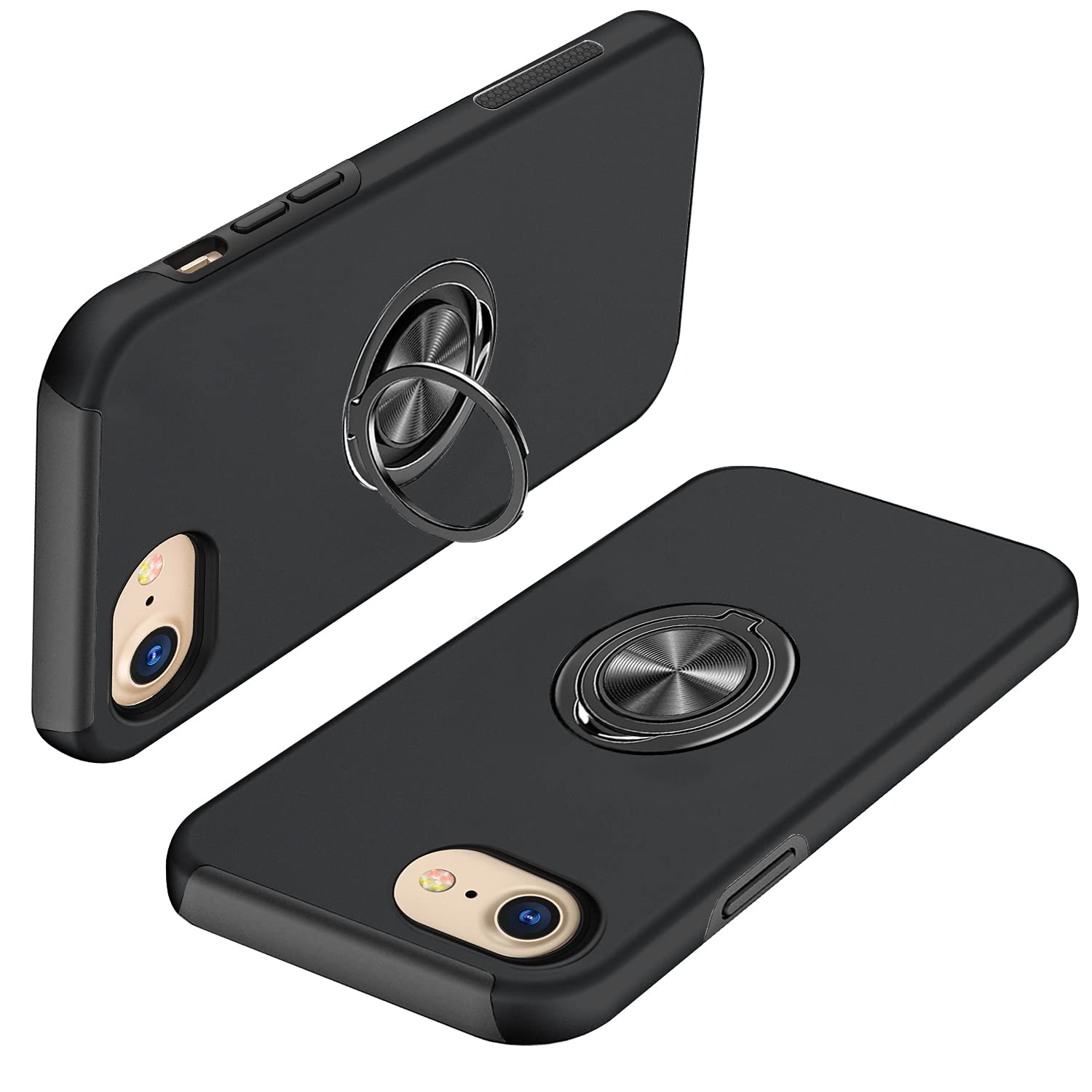 Amazon.co.jp: 対応 iPhone SE3/SE/8/7 ケース リング付き 耐衝撃 360